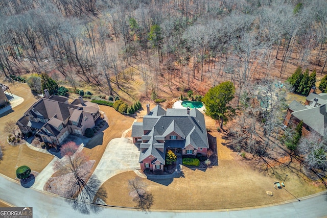 birds eye view of property