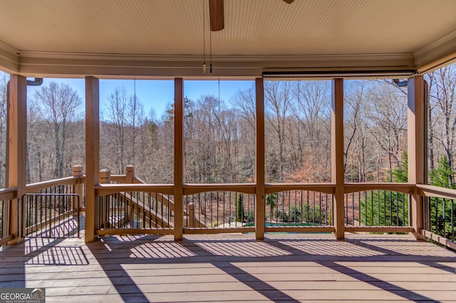5016 Deer Creek Ct, Flowery Branch, GA 30542 - wooden deck featuring a view of trees
