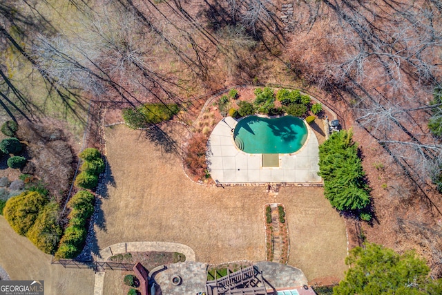5016 Deer Creek Ct, Flowery Branch, GA 30542 - aerial view of a pool area