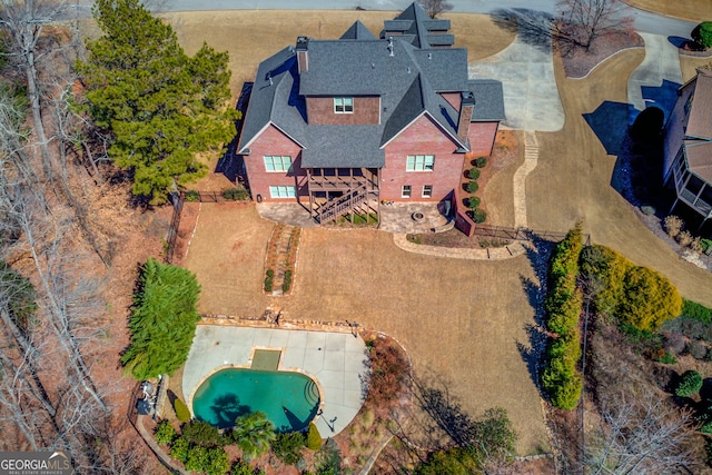 5016 Deer Creek Ct, Flowery Branch, GA 30542 - view of subject property with a pool