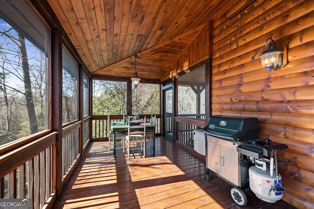 view of wooden terrace