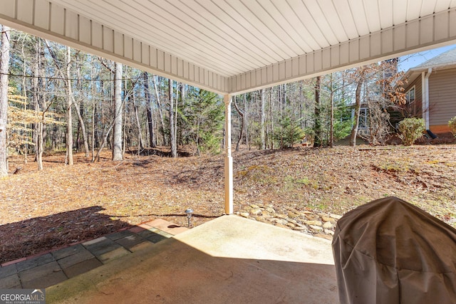 view of patio featuring area for grilling