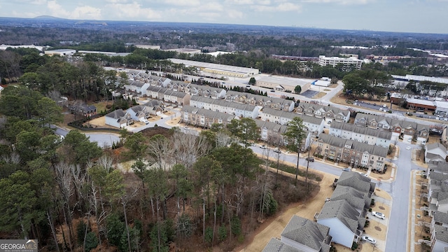 bird's eye view featuring a residential view