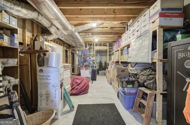 view of storage area