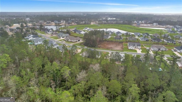 drone / aerial view featuring a residential view