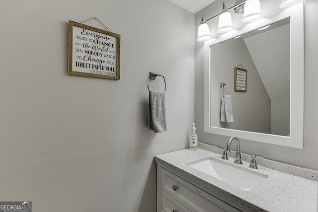 bathroom featuring vanity