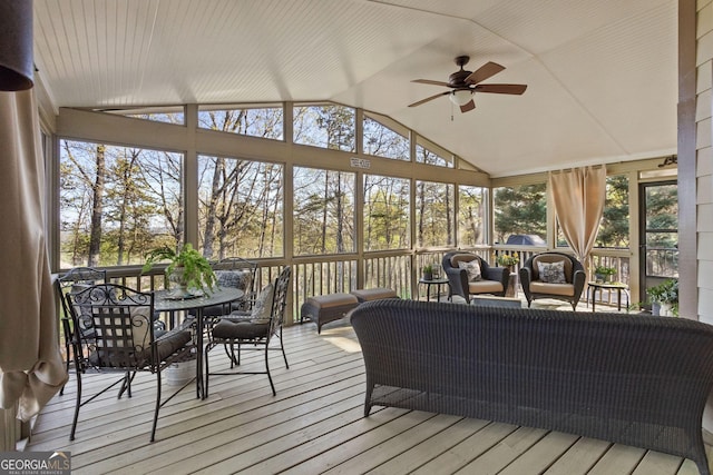 view of patio featuring fence