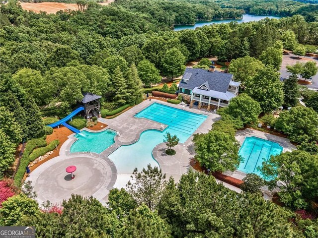 birds eye view of property featuring a residential view