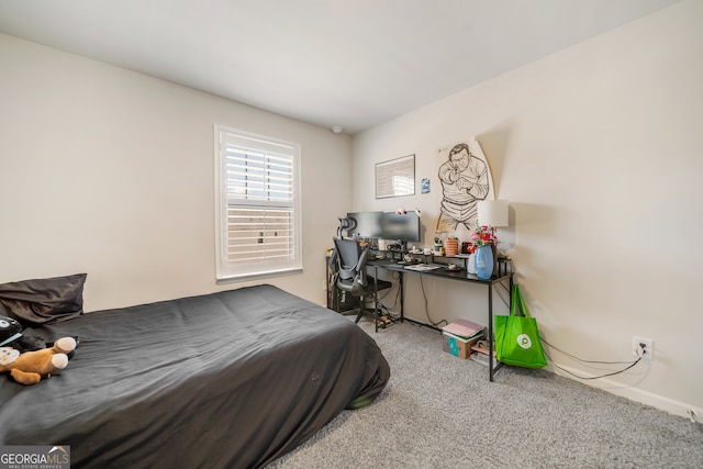 bedroom featuring carpet floors