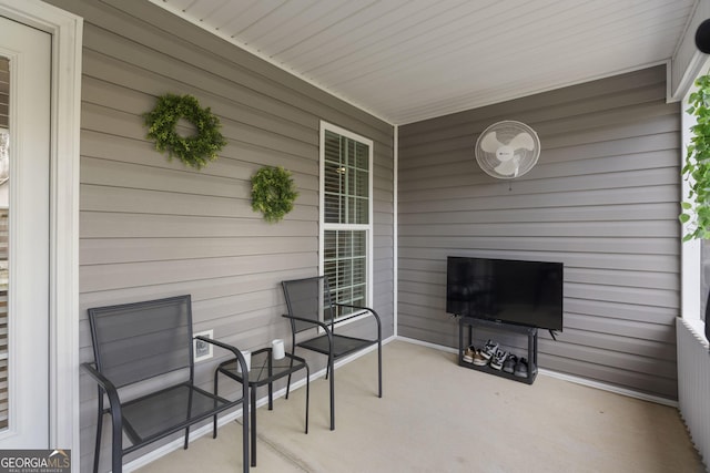 view of patio with covered porch