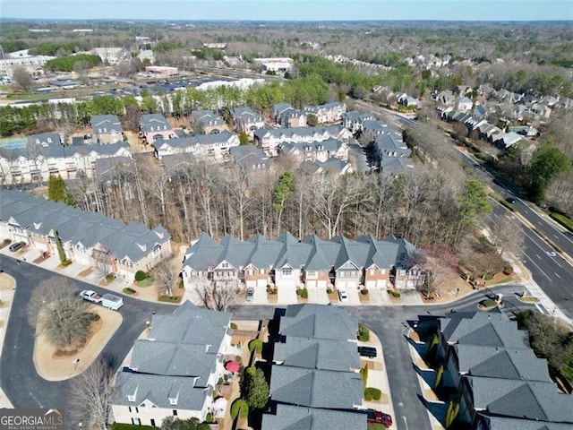 birds eye view of property featuring a residential view