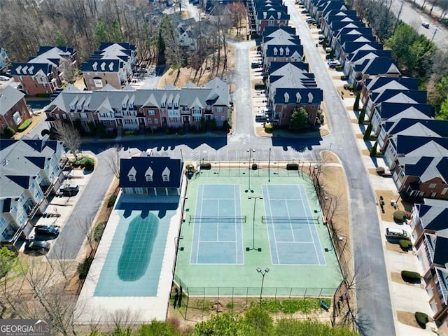 birds eye view of property featuring a residential view