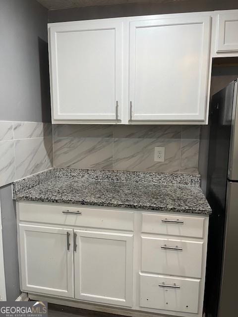 room details with freestanding refrigerator