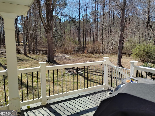 230 Mapledale Trl, Sharpsburg, GA 30277 - view of wooden deck