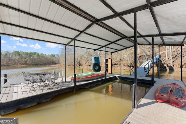 99 Clairmonte Pt, Martin, GA 30557 - dock area featuring a water view