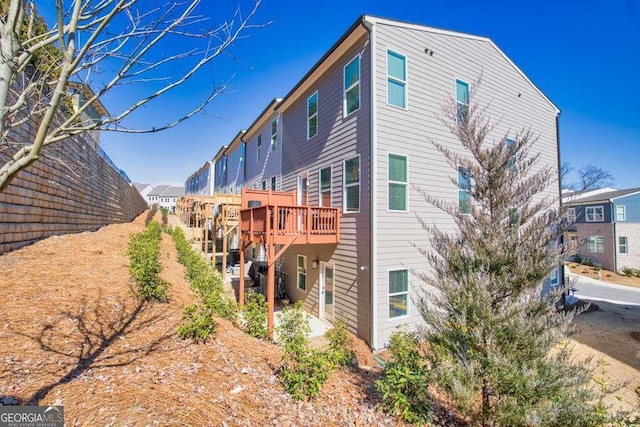 view of home's exterior featuring a residential view