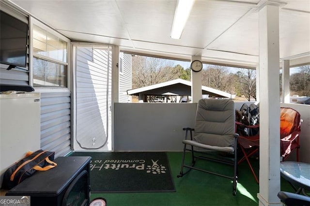 view of sunroom