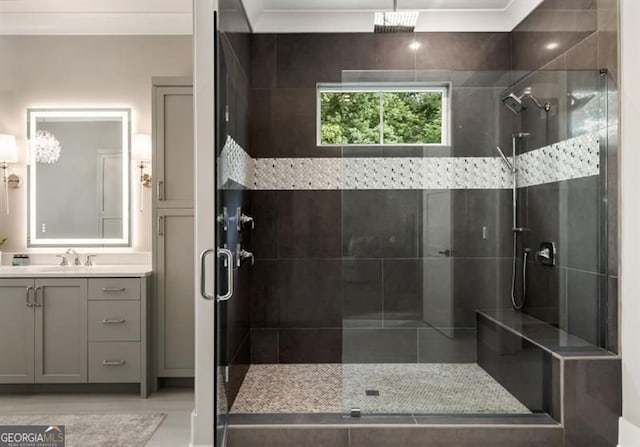 9370 Raldon Rd, Gainesville, GA 30506 - full bath with a stall shower and vanity