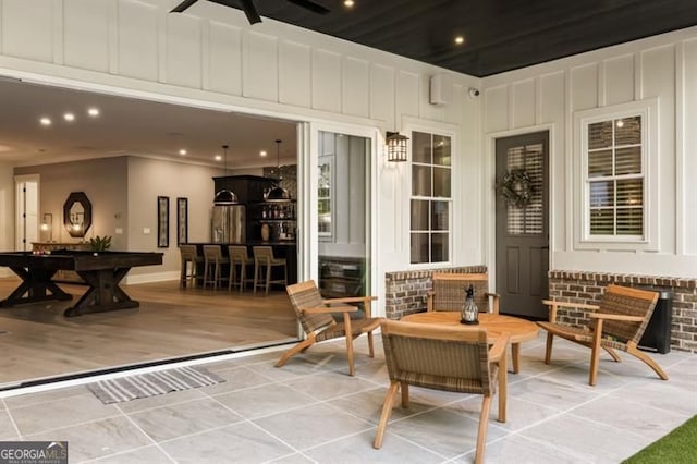 9370 Raldon Rd, Gainesville, GA 30506 - view of patio / terrace featuring ceiling fan