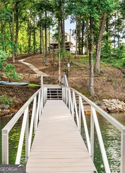9370 Raldon Rd, Gainesville, GA 30506 - dock area featuring a water view