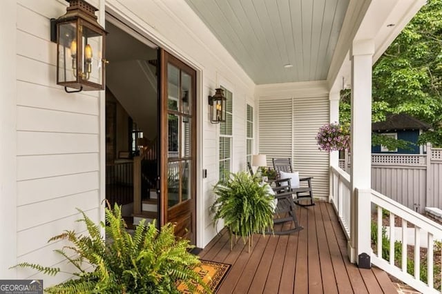 9370 Raldon Rd, Gainesville, GA 30506 - view of wooden porch
