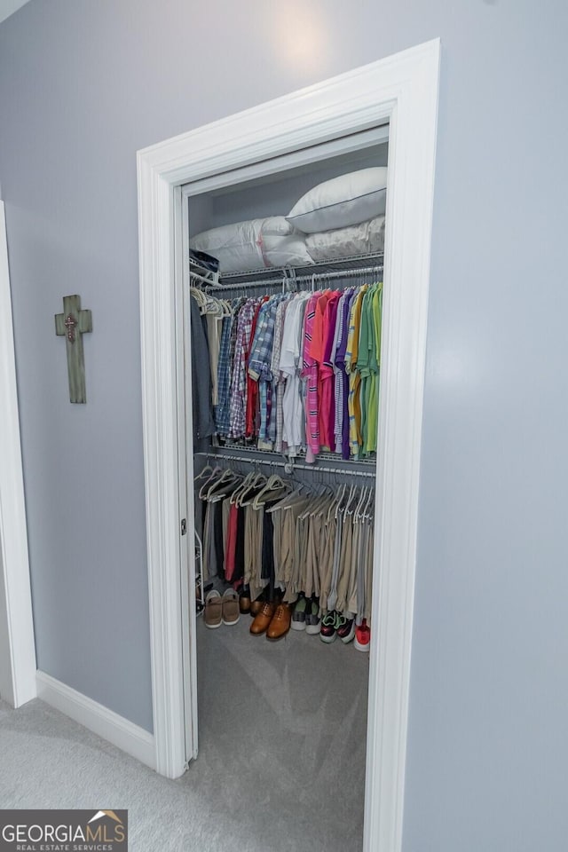 view of closet