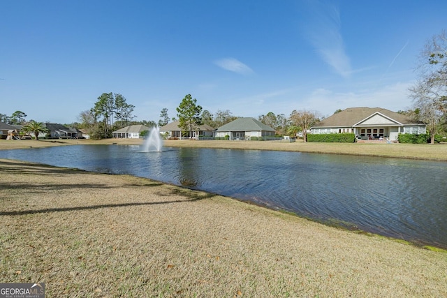 view of water feature