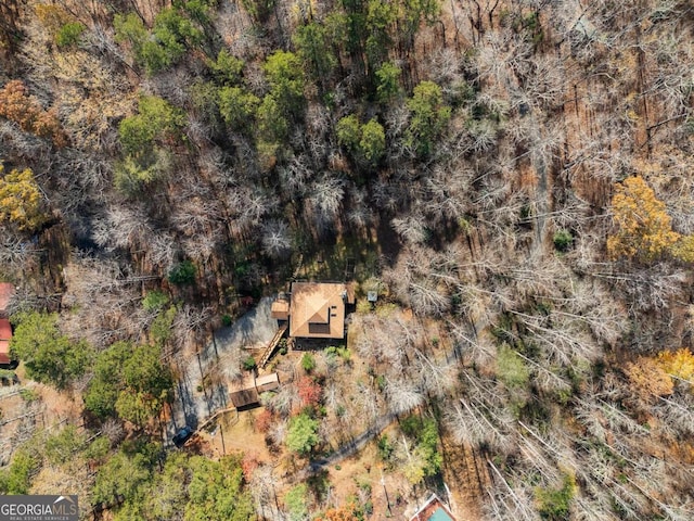 aerial view with a view of trees