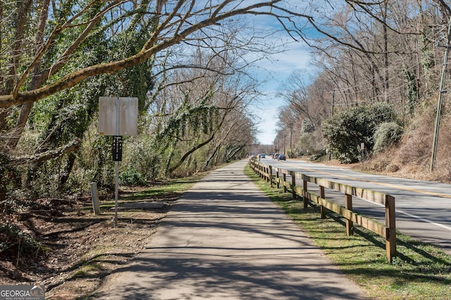 view of road