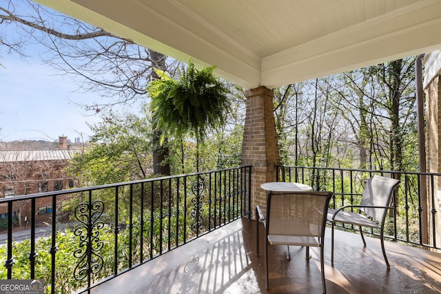 view of balcony