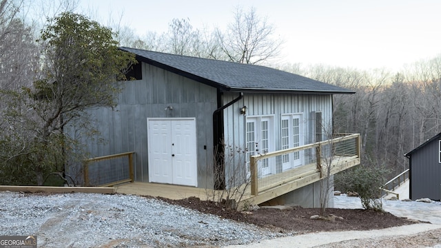 view of outdoor structure