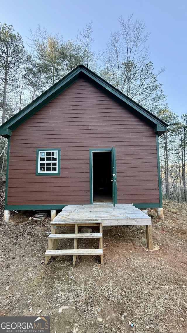 view of back of property