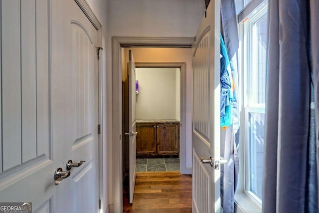 537 Mill Ridge Rd, Hiawassee, GA 30546 - interior space featuring dark wood-type flooring