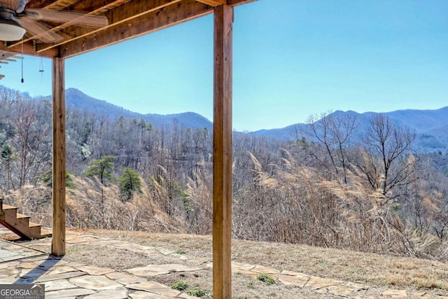 537 Mill Ridge Rd, Hiawassee, GA 30546 - mountain view featuring a forest view