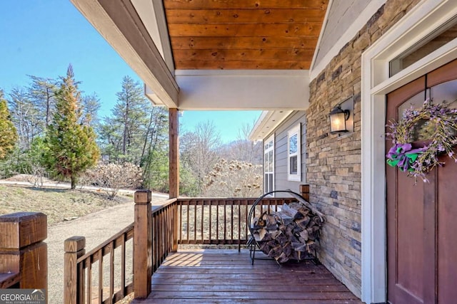 537 Mill Ridge Rd, Hiawassee, GA 30546 - view of wooden terrace