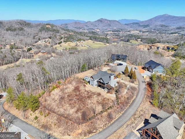 537 Mill Ridge Rd, Hiawassee, GA 30546 - birds eye view of property featuring a mountain view
