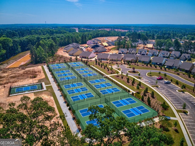 bird's eye view featuring a residential view