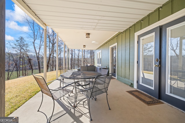 view of patio / terrace featuring outdoor dining area