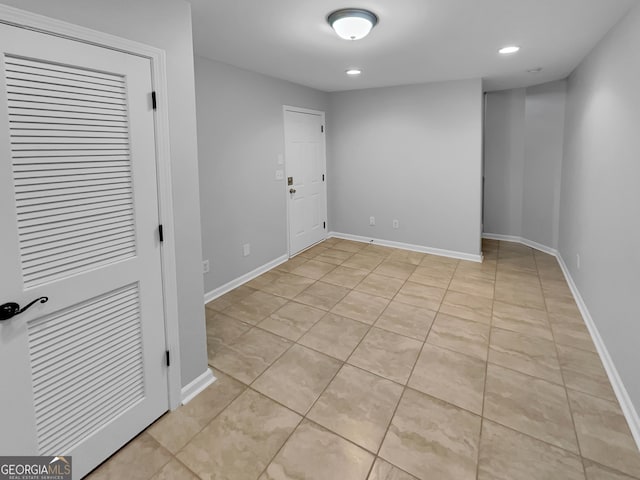 1235 Park Pass Way, Suwanee, GA 30024 - unfurnished room with recessed lighting, baseboards, and light tile patterned floors