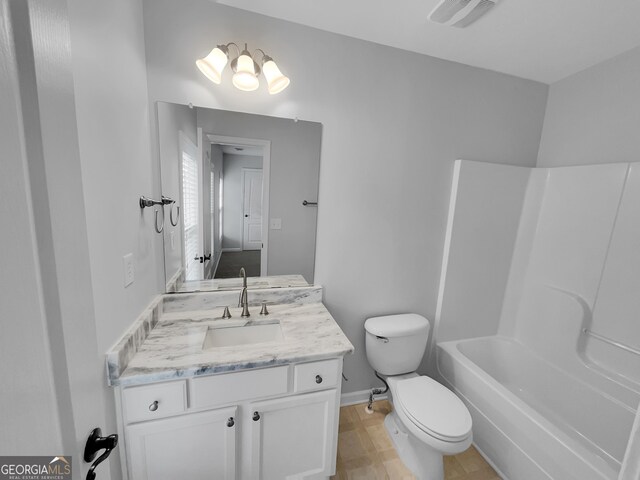 1235 Park Pass Way, Suwanee, GA 30024 - full bathroom with toilet, vanity, and visible vents