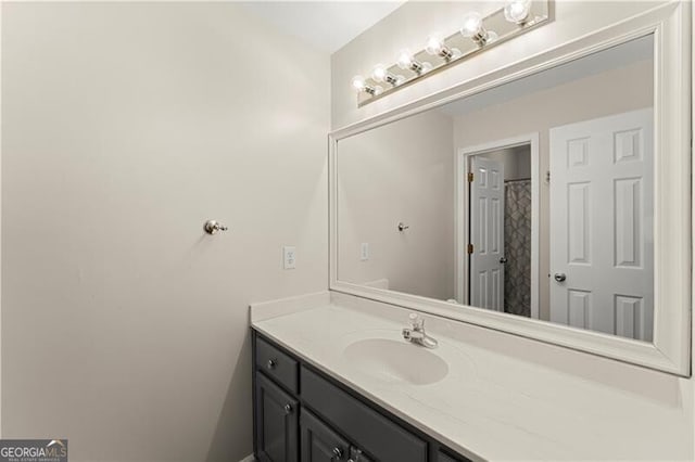 full bathroom featuring vanity
