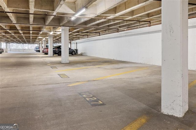 view of parking deck
