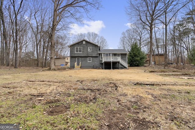 view of rear view of house