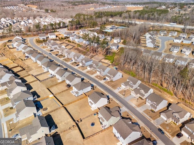 birds eye view of property featuring a residential view