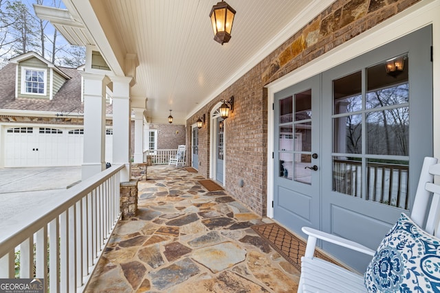 view of patio / terrace with a porch