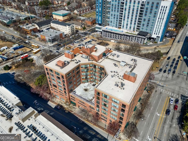 bird's eye view featuring a city view