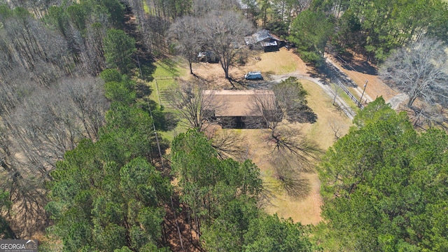 aerial view with a view of trees