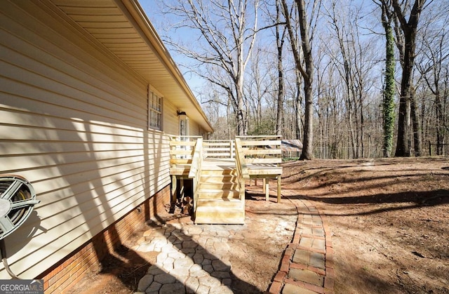 view of patio / terrace with a deck