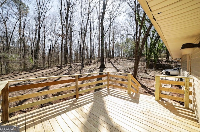 view of wooden terrace