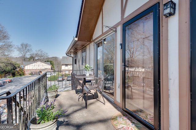 view of balcony